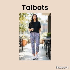 Talbots Women’s Perfect Cropped Pants Size 12 NWOT